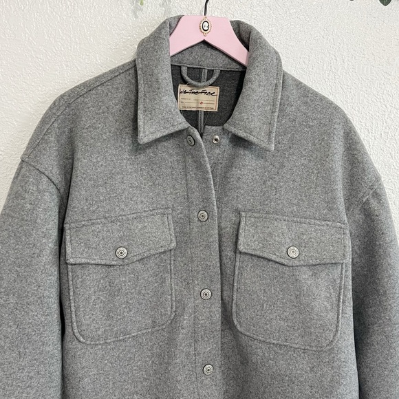 New Free People We The Free Lola Shirt Jacket - Picture 4 of 9